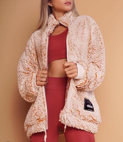 FLUFFY JACKET PINK