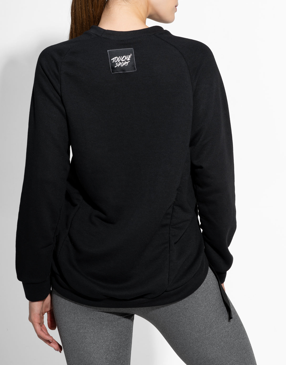 BLACK BUCKLE SWEATSHIRT