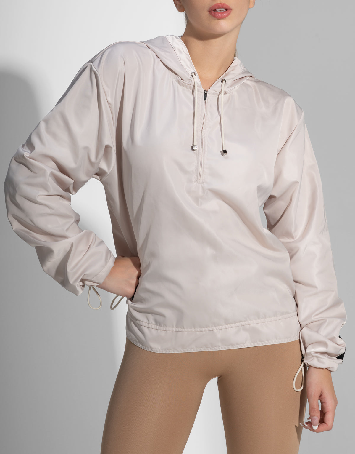 WIND HALF-ZIP BEIGE