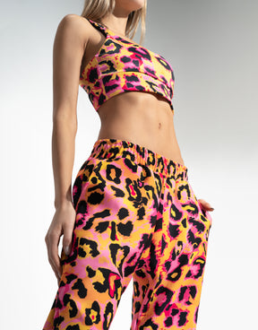 FUCSIA CHEETAH TOP