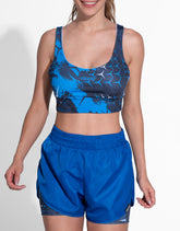 BLUE RUNNING TOP