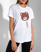 BEAR-SICLE WHITE TEE